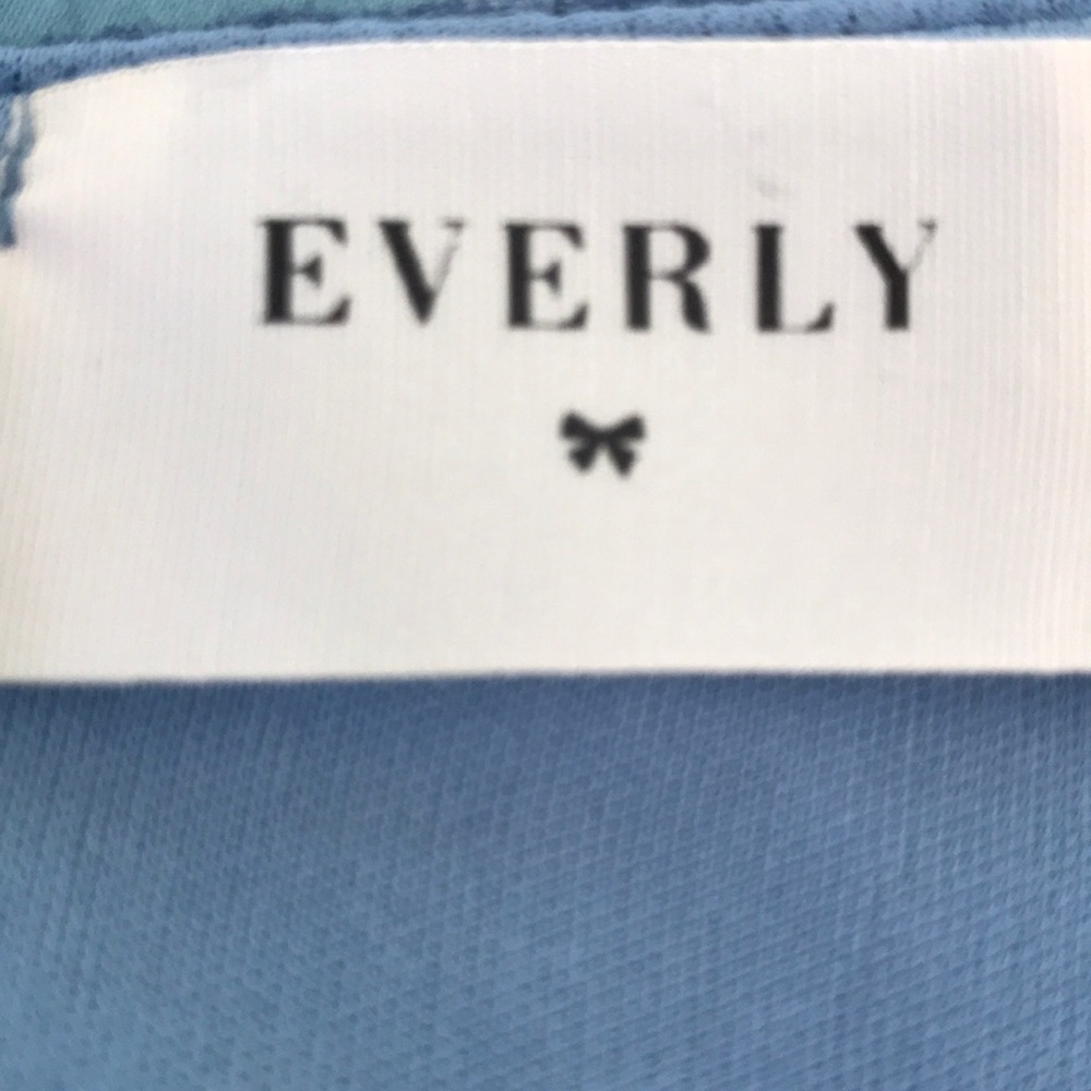 Everly blue sleeveless A line dress size S - Picture 3 of 8